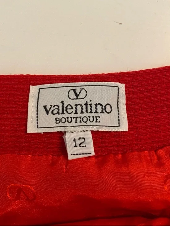 Valentino Red Pleated Skirt - Picture 4 of 4